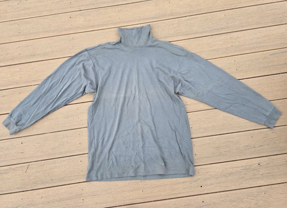 90s Vintage Columbia Turtleneck Long Sleeve Shirt Mens XL Green Baselayer